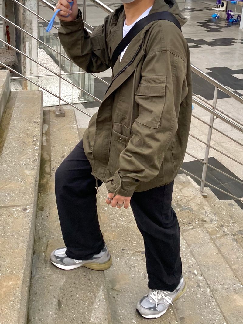 M65 military bomber hood jacket