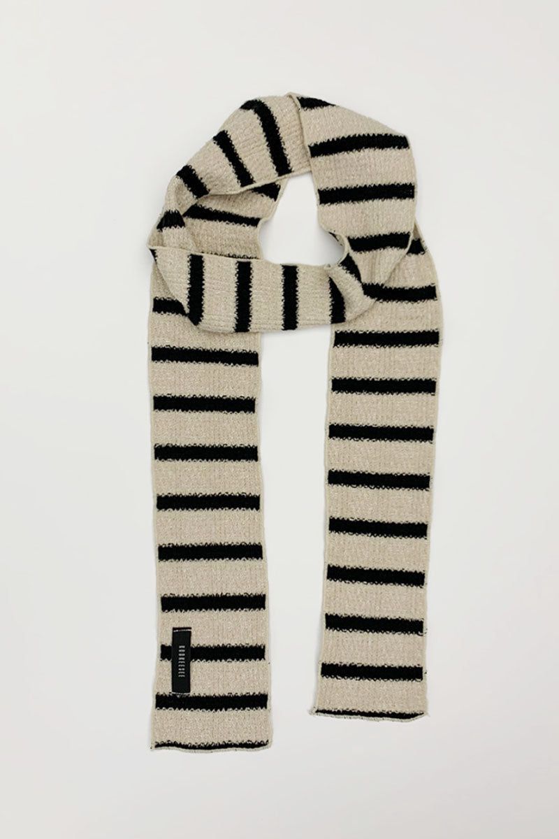 KOOKEESEE(クキシ)の「Stripe Winter Muffler (Cream)(Fashion Accessories)」