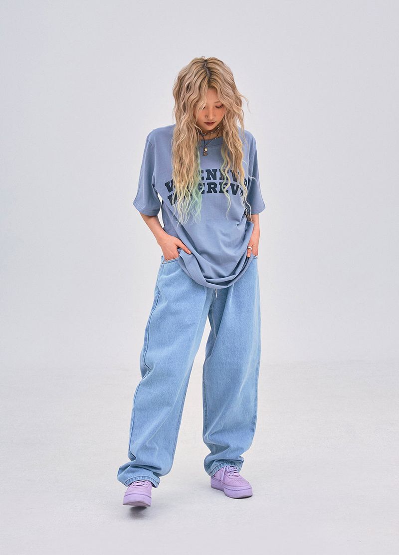 MBSRCOPT101 MID90 BAGGY DENIM PANTS LIGHTBLUE