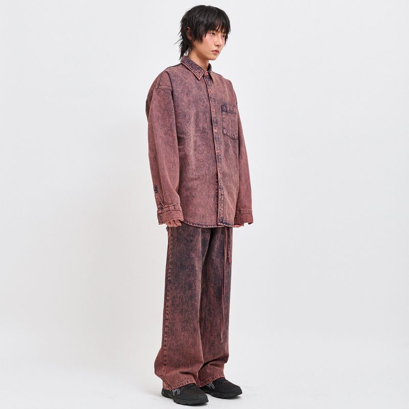 WINE DENIM SHIRT