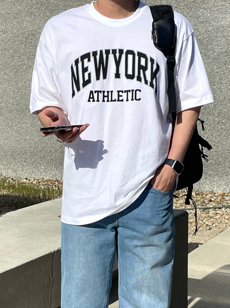 [MADE]NEVERDOWHY NEWYORK PRINTING T-SHIRTS