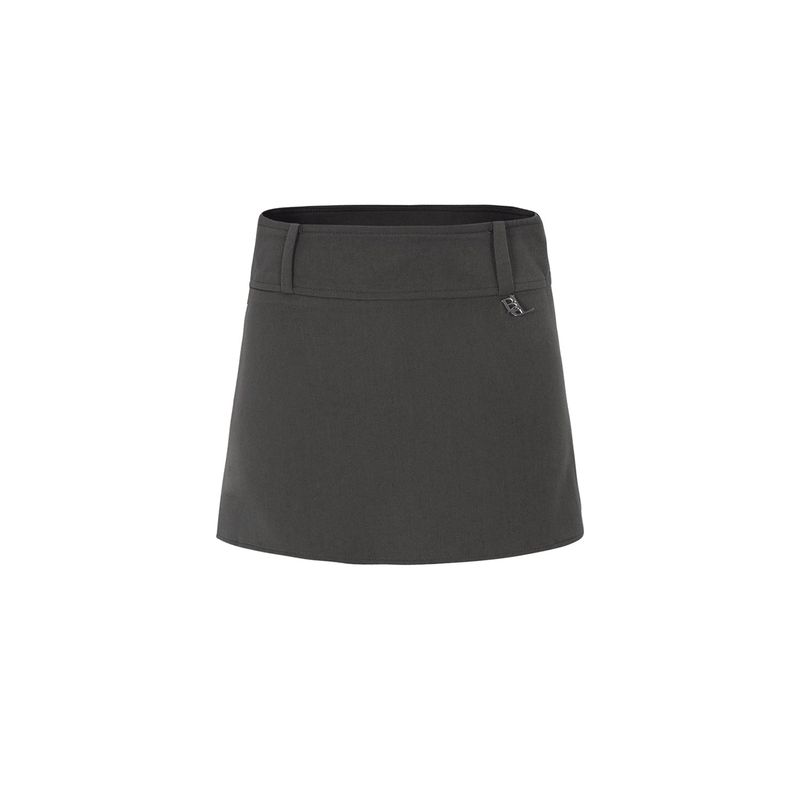 Bellialeu（ベルリアル）の「BELT MINI SKIRT-BROWN（Skirts）」