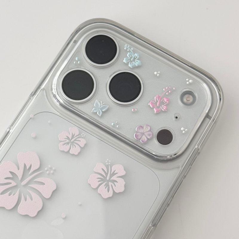 hibiscus camera stickers