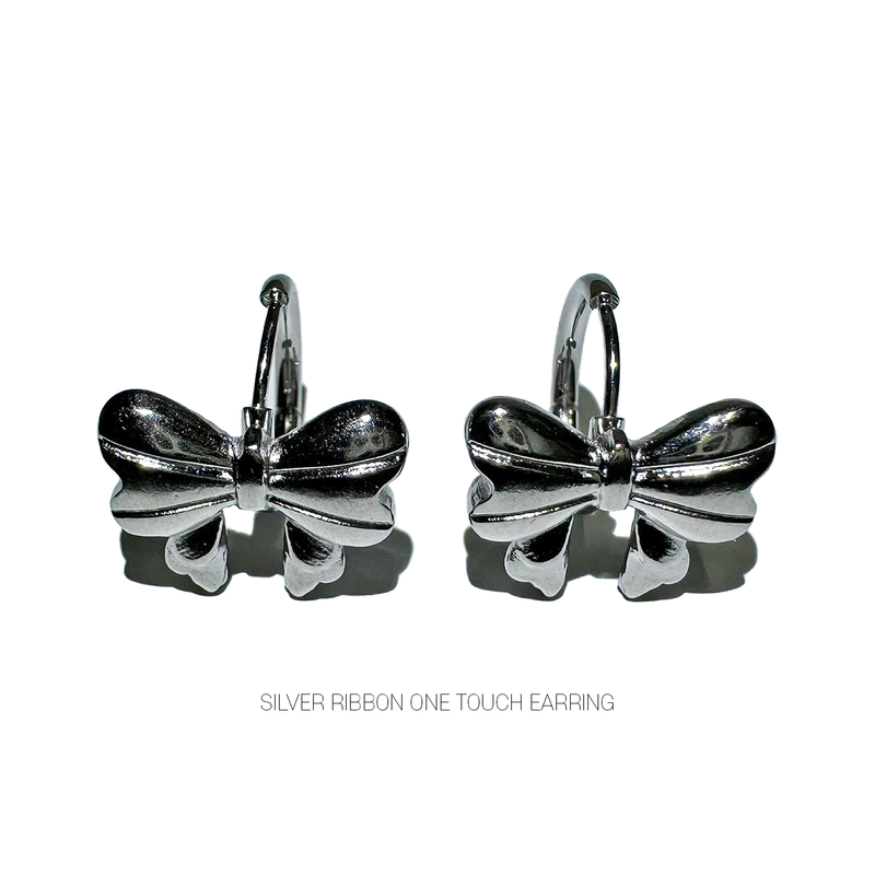 3amgang（スリーエイエムギャング）の「Silver ribbon one touch earring（Accessories）」