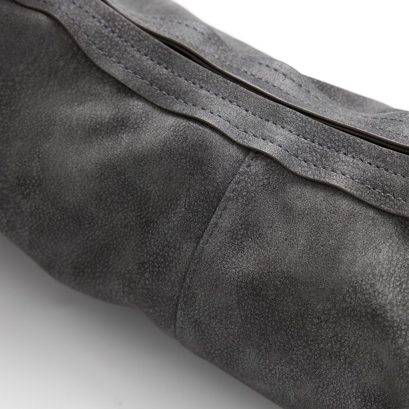 Bumpy Buckle Stone Bag (Gray)
