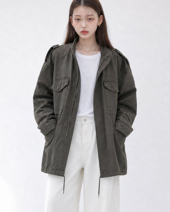 KIXI（キッシー）の「(UNISEX) M-65 ウォッシュド フィールド ジャケット（ジャケット/アウター）」