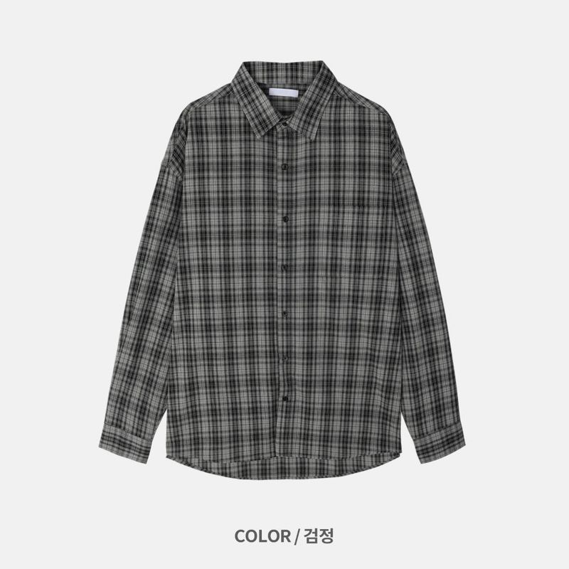LMN Tommy Classic Oversized Fit Check Shirt (3 colors)