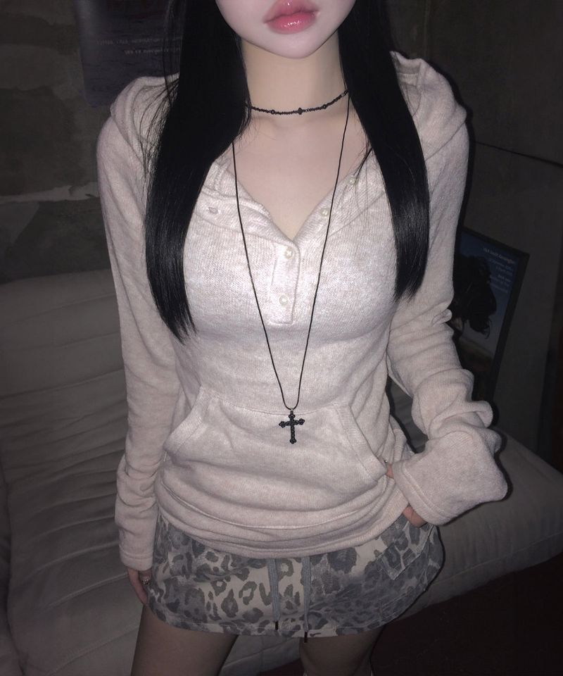Mia Knit Hoodie (3colors)