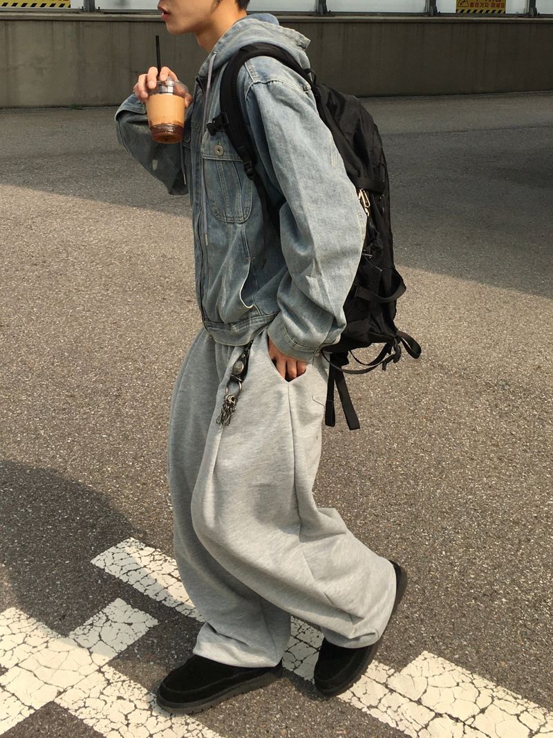 Nod Keyring Pintuck Wide Sweatpants 5C
