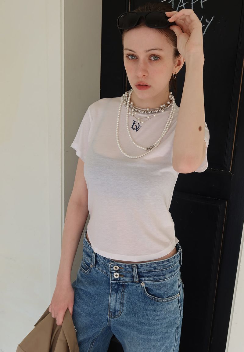 TENCEL PETIT TEE_WHITE