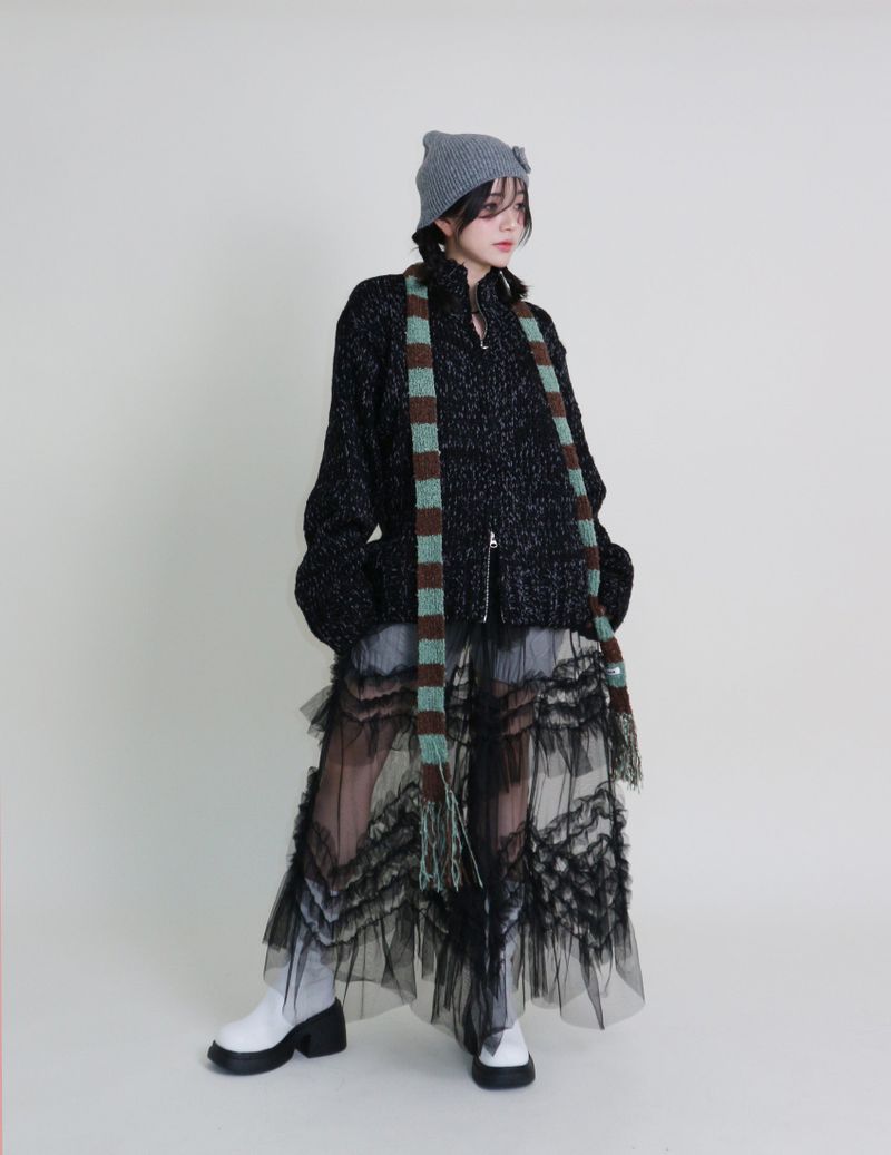Boehm Boksarthy high neck two-way cardigan (outer)