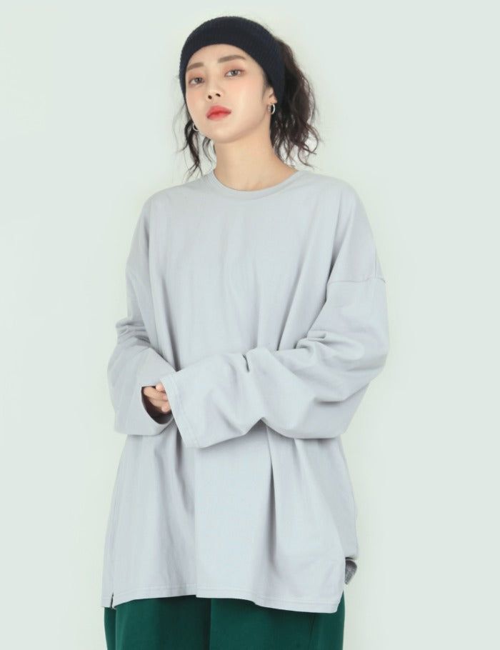 nutellike(ヌテールライク)の「Loose Fit Basic Long Sleeve T-shirt(Tops)」