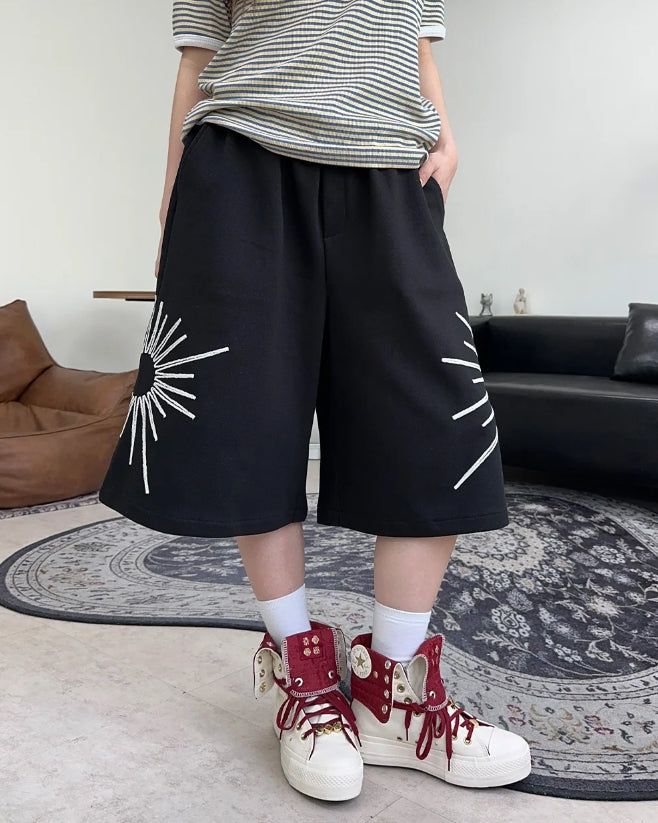 SATIIIZ（サティーズ）の「Et Sun Embroidered Bermuda Pants（Pants）」