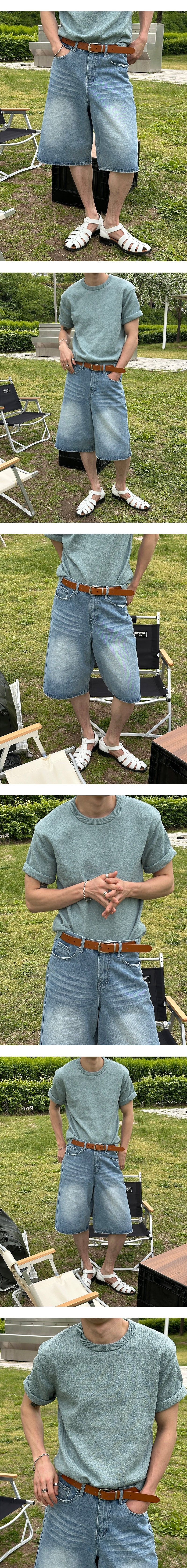 [S/S] Damage bermuda denim pants(2color)