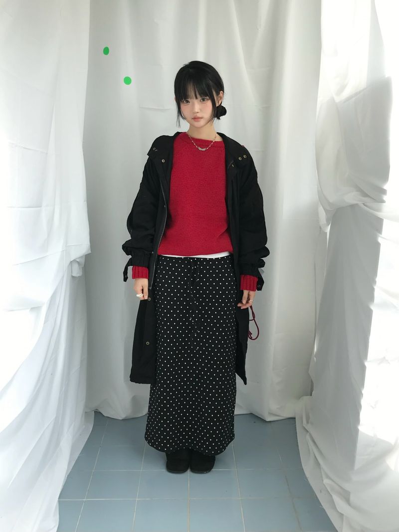 mode dot flow skirt