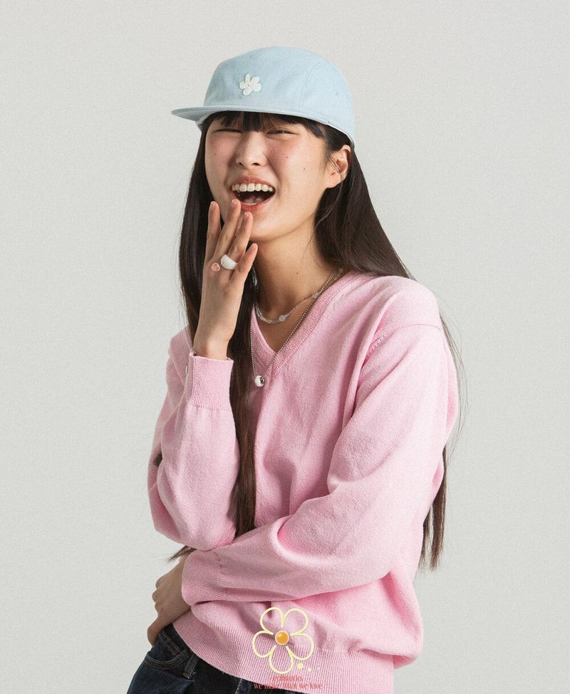 EOHWORKS flower blue camp cap
