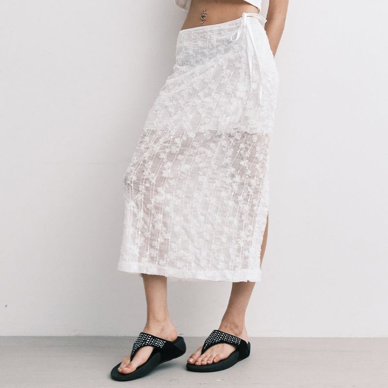 ローズスカート (white)