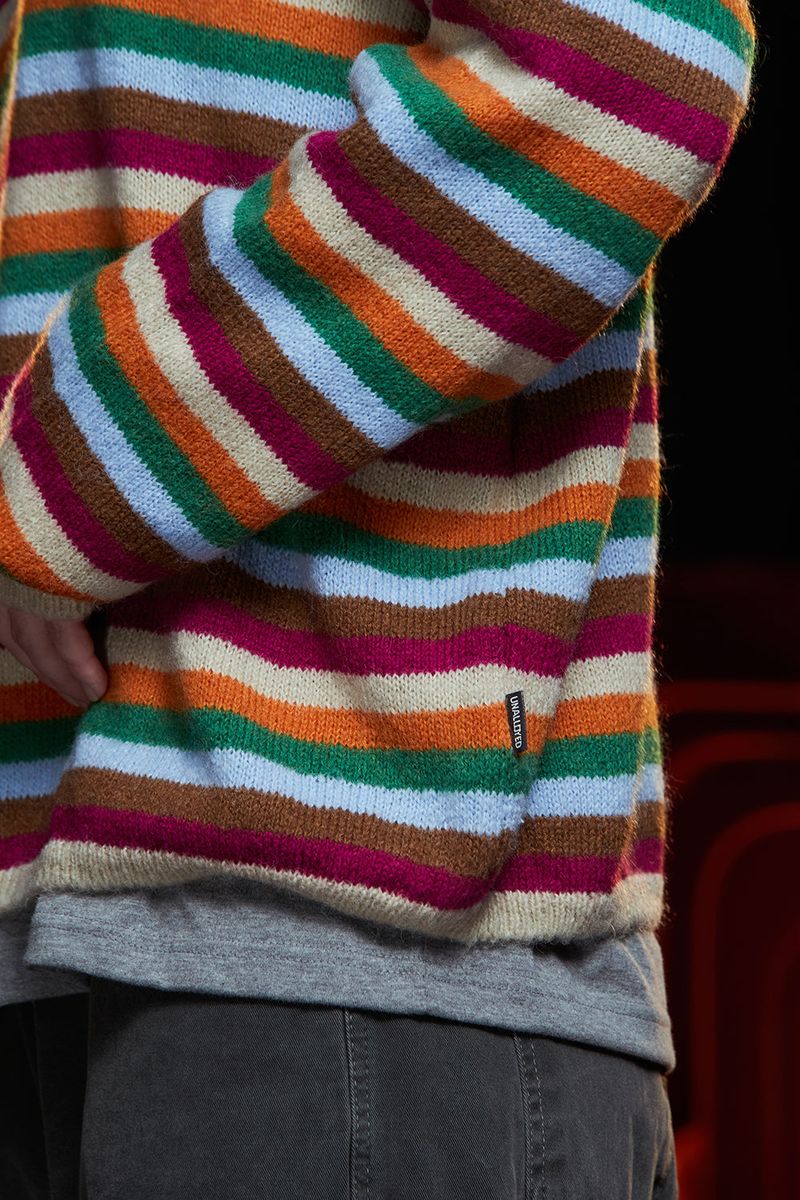 STRIPE MOHAIR KNIT / BEIGE