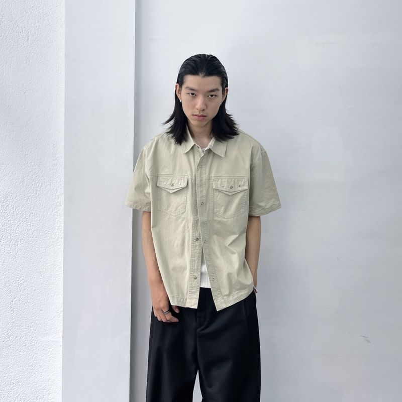 Light Sand Double Pocket Shirt