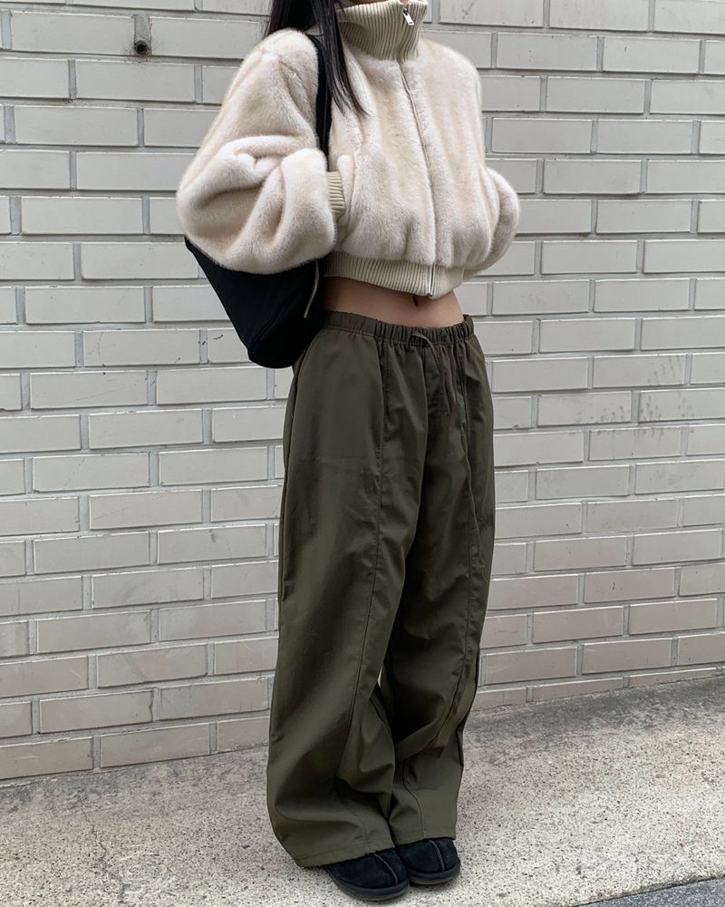 knit polar fur jumper