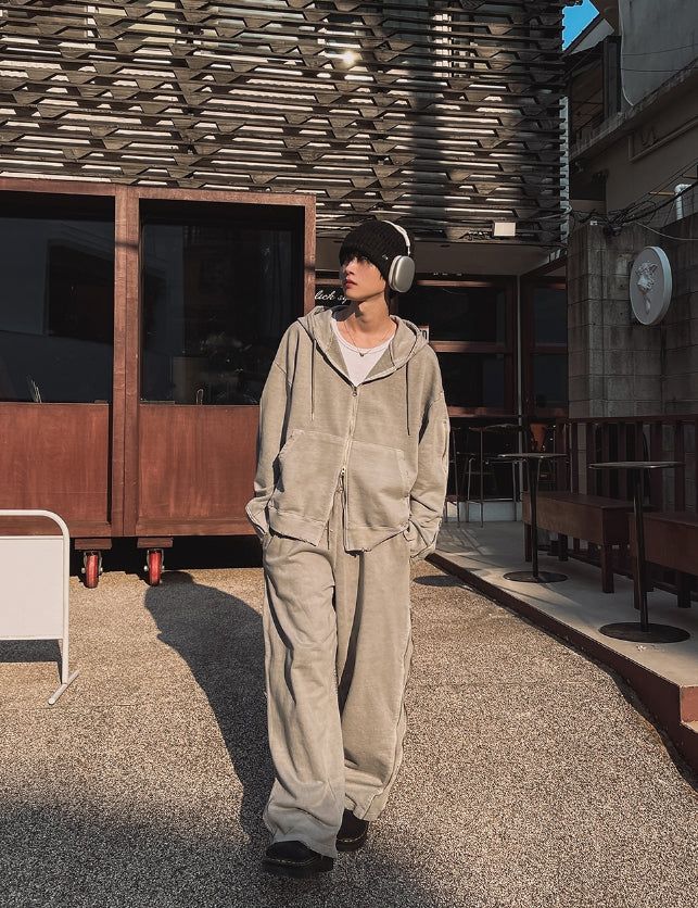 Kale Rail Pigment Wide Pants