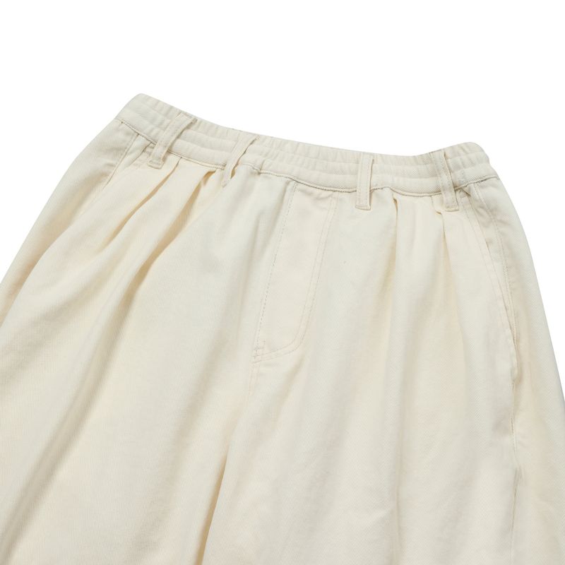 IVORY DRAWSTRING TROUSERS