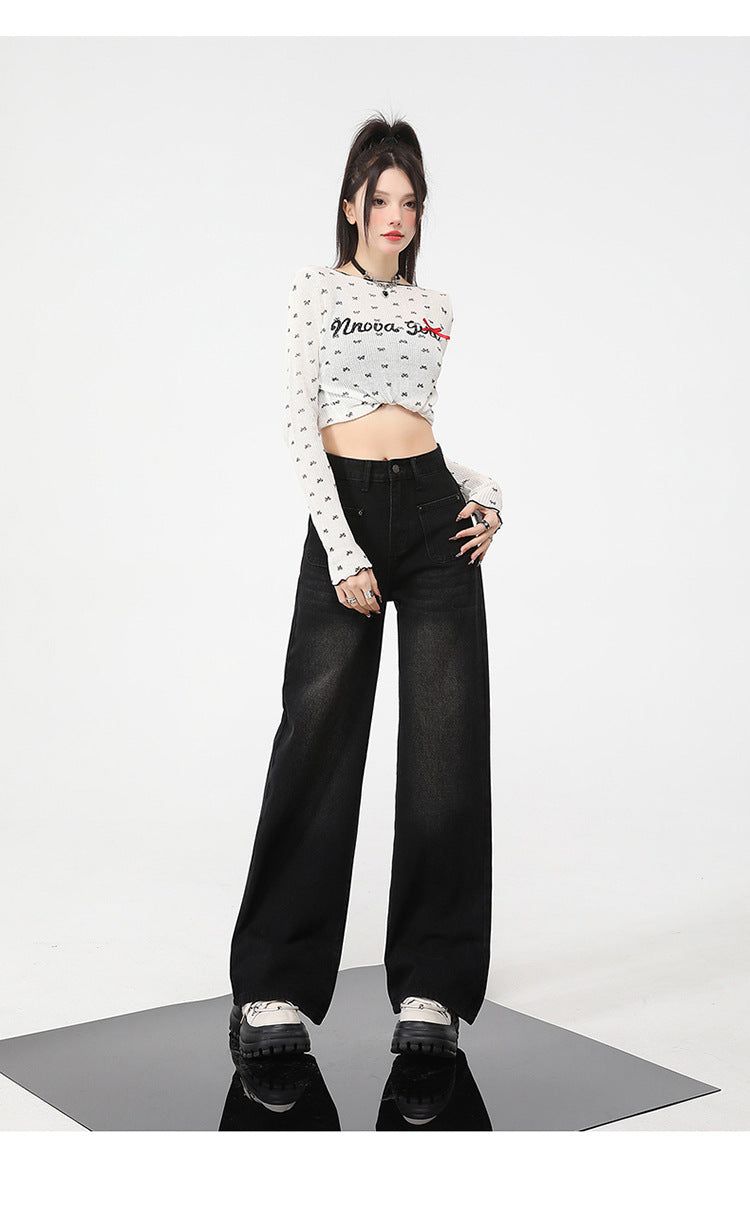 Charcoal Grey High-Rise Sculpting Cargo Jeans