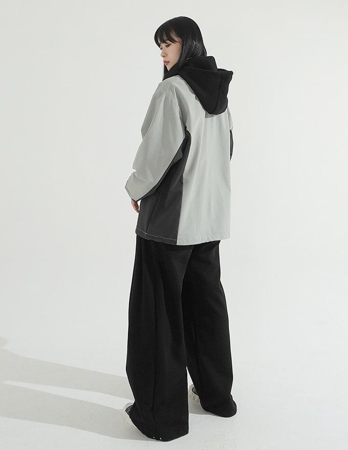 Snap Wide Sweat Pants