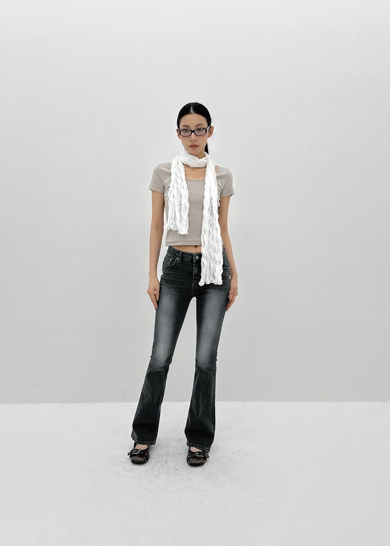 [MADE] Rabu Back-Pocket Slim Bootcut Denim Pants