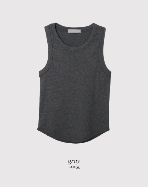 SW Basic Rib Crop Sleeveless (5color)
