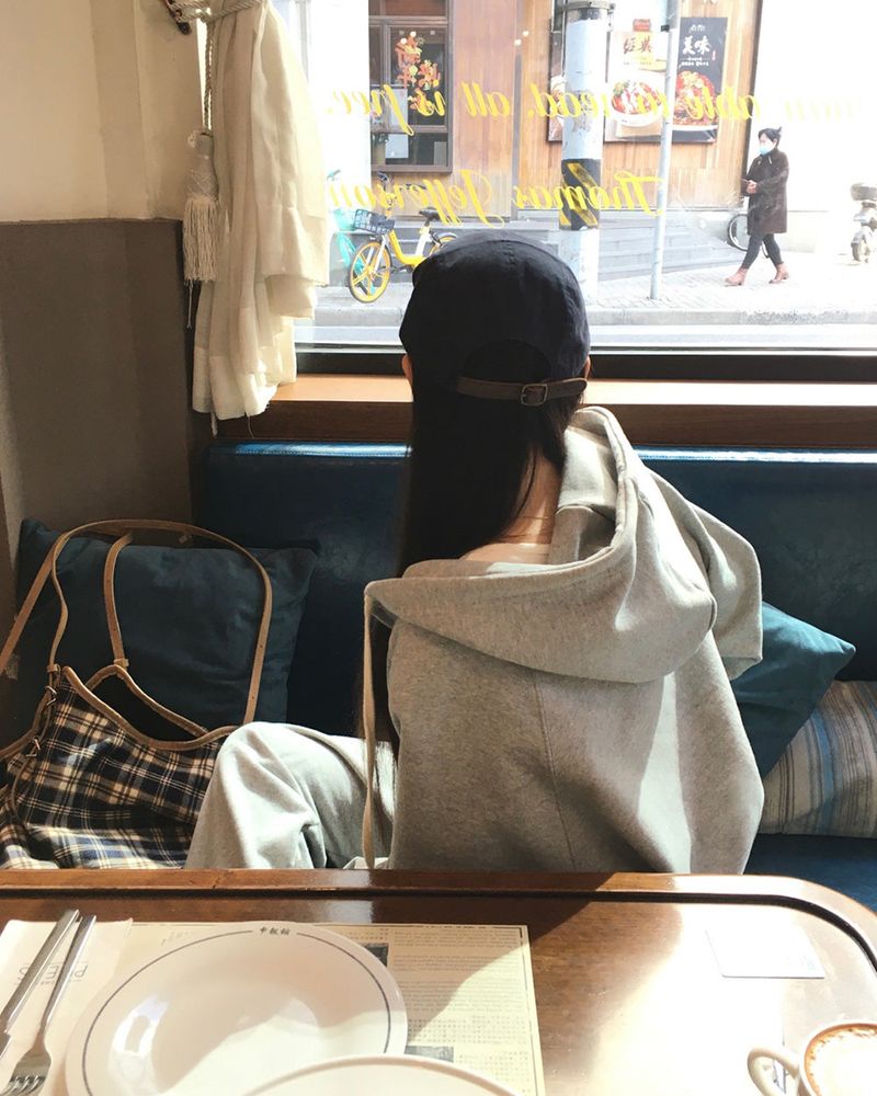[Bellied made] Movening Color Blocking Two-Way Hooded Zip-up