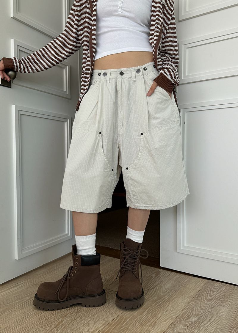 SNAP BERMUDA PANTS