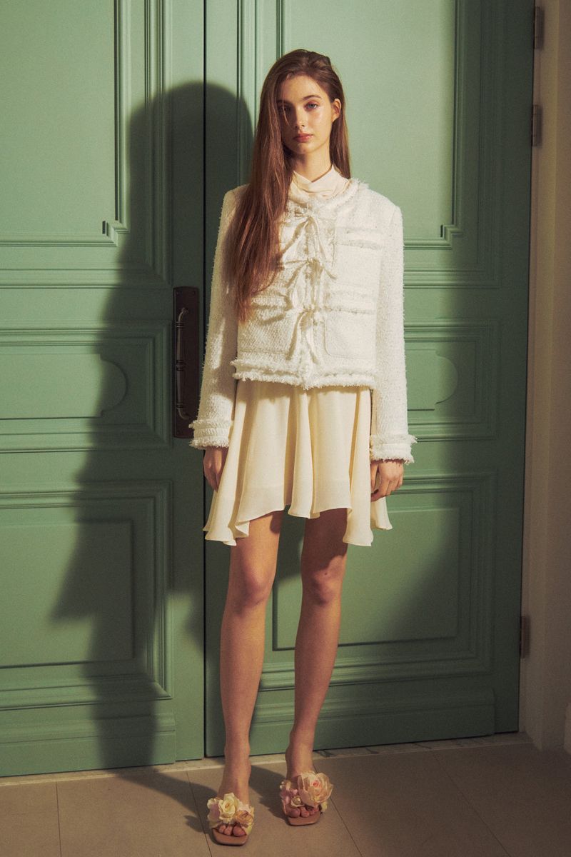 PAIN OR PLEASURE（ペインオアプレジャー）の「LUCY TWEED JACKET white（Jackets/Outerwear）」