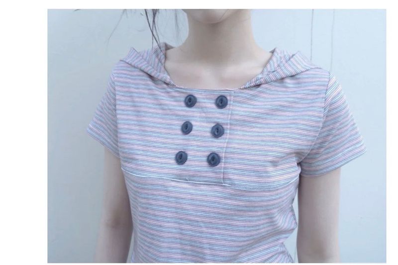double tencel hood tee