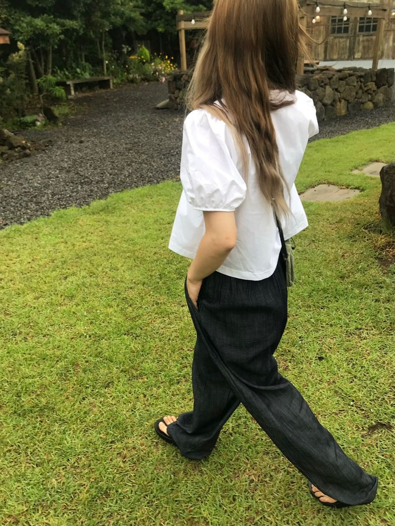 Allium pintuck blouse