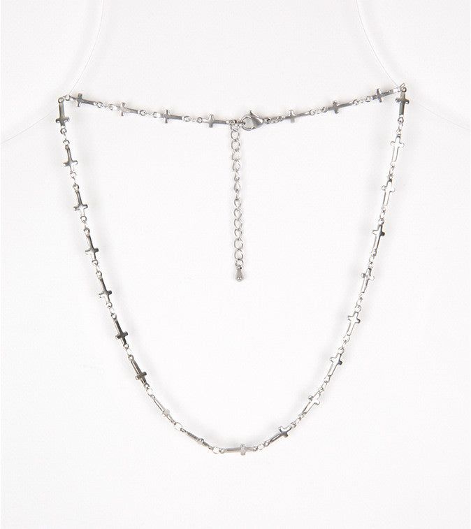 No.7995 short cross necklace