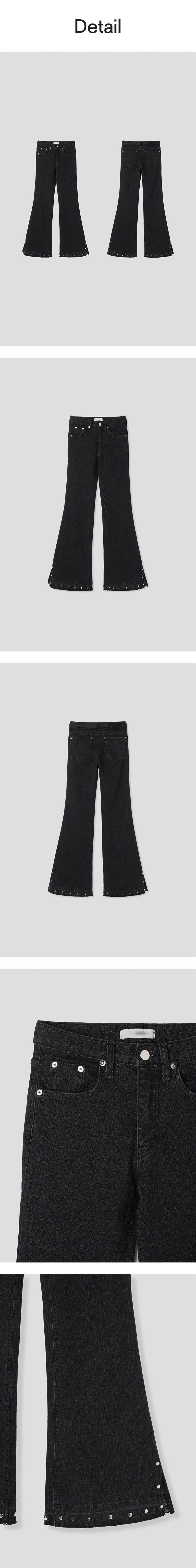 Stud span boots cut pants