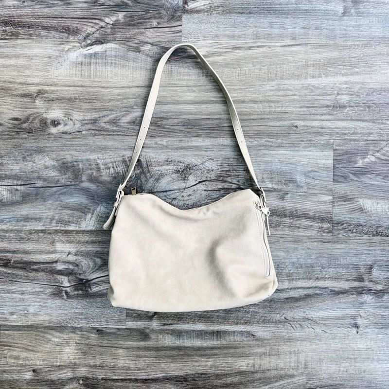 Mist Suede Shoulder Bag