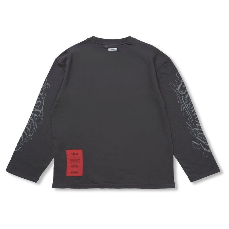 Destroyer Light Weight Oversized Long Sleeves Black / Charcoal / White