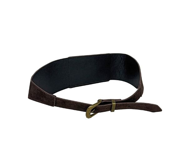 suede pocket belt