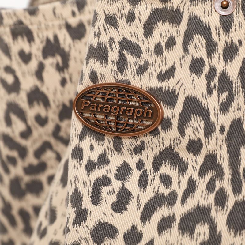 LEOPARD PATTERN CANVAS BAG