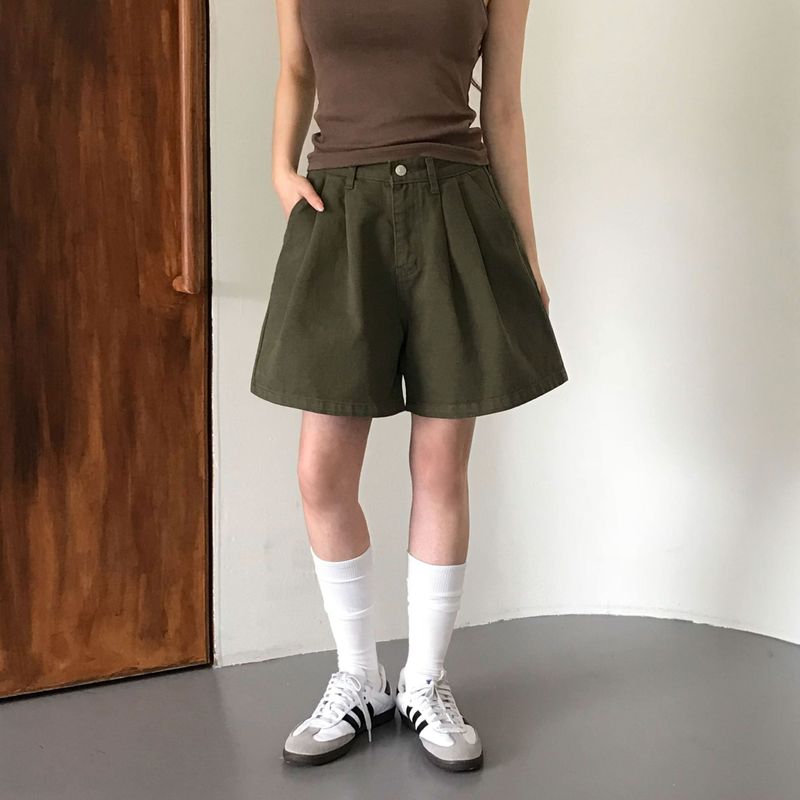 [MADE] Tweet, Pintack Cotton 5 Minute Shorts
