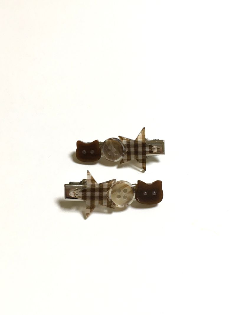 Choco cat hairpin
