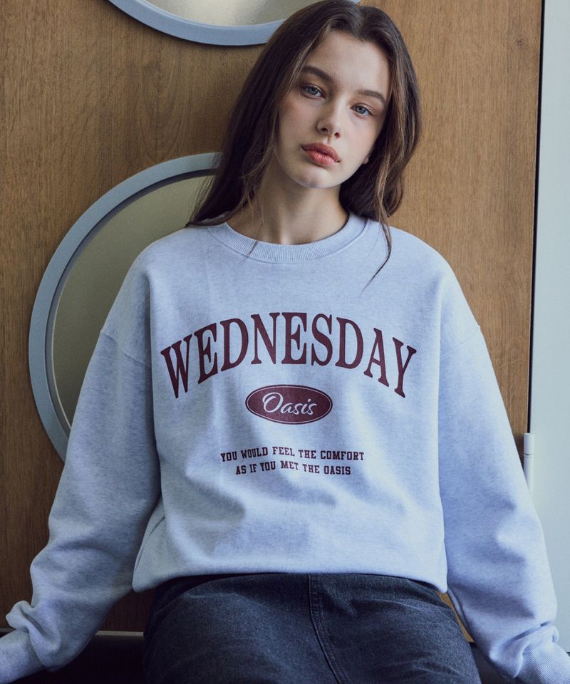 Signature Semi-Crop Sweatshirt_Light melange