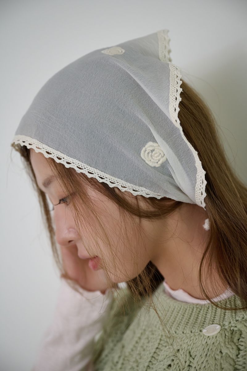 ODETTE ROSE LACE KERCHIEF
