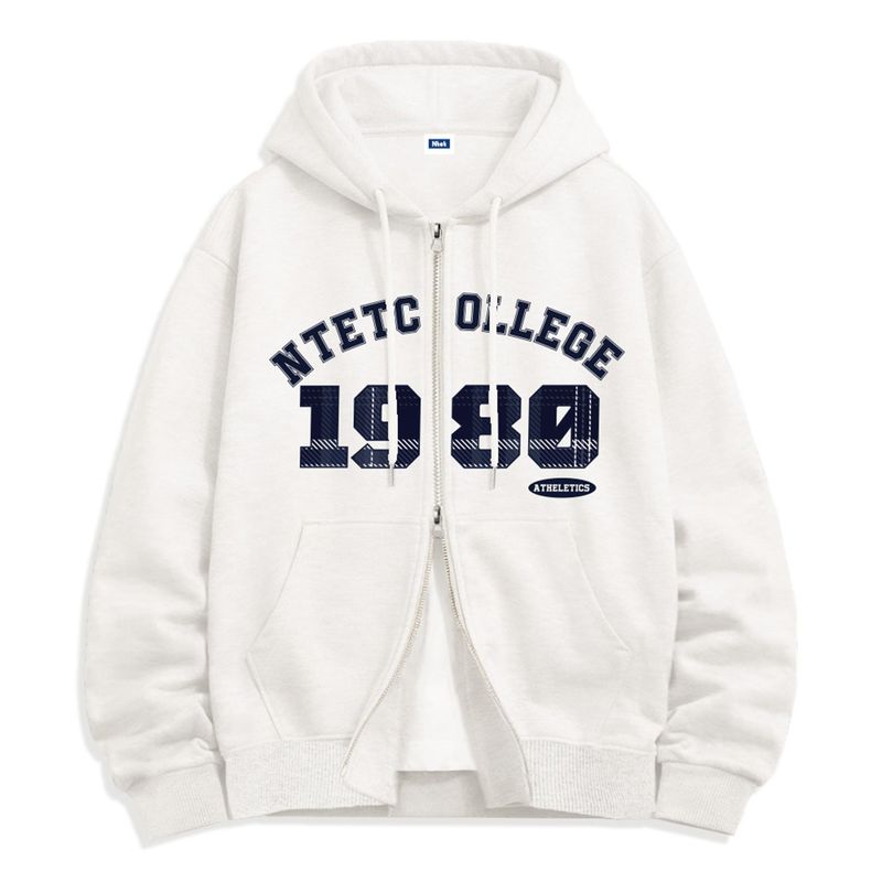 1980 check 2-way zip-up (4color)