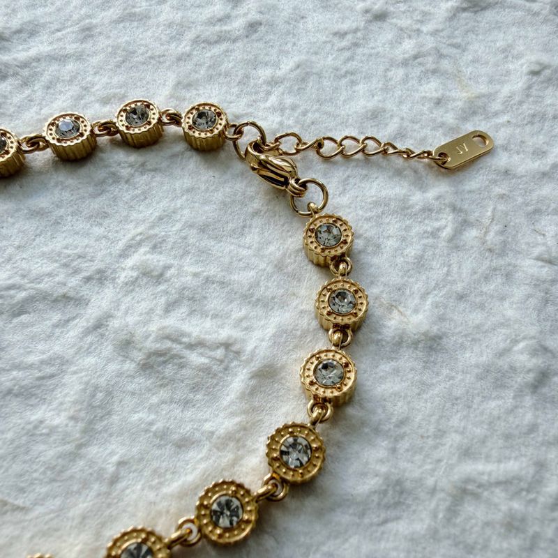 Retro Crystal Emblem Bracelet