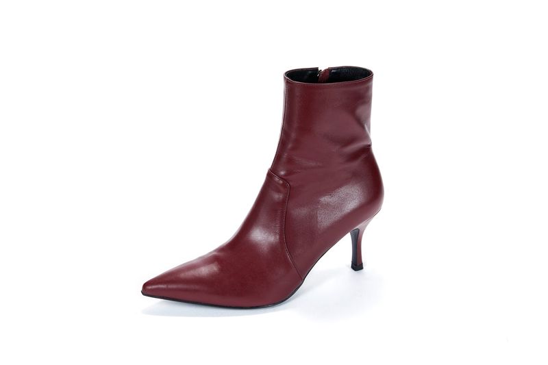 Socks Boots_Burgundy