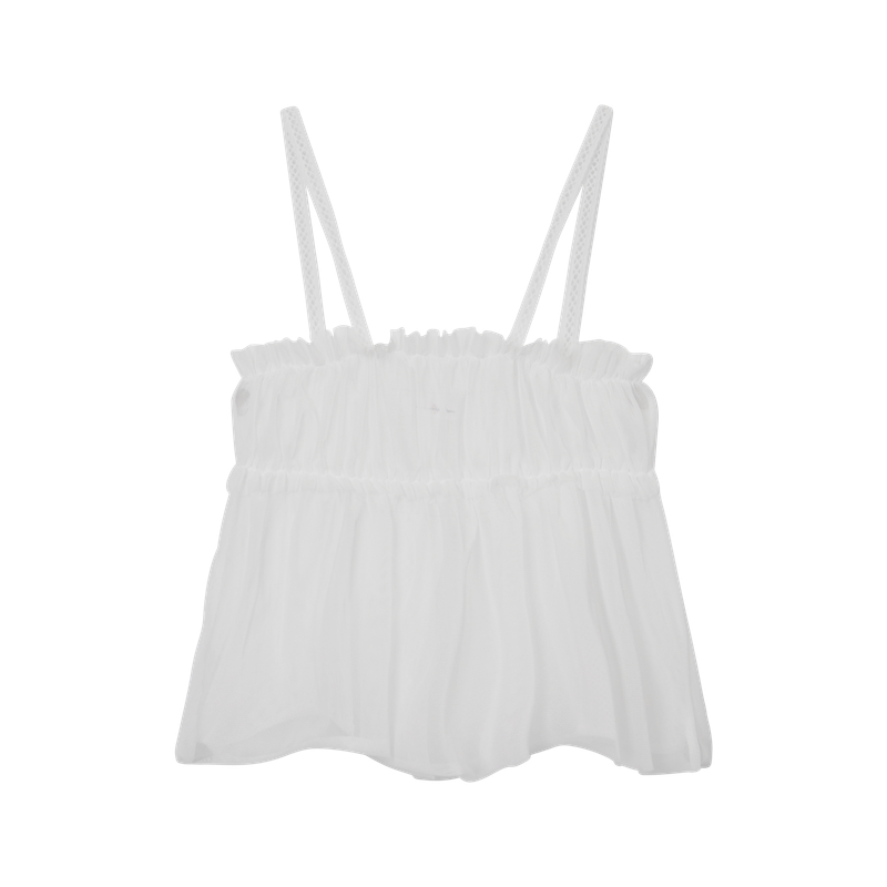 MIST MESH SHIRRING BUSTIER