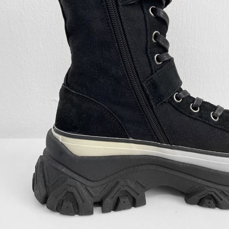 Sola Buckle Suede Middle Boots